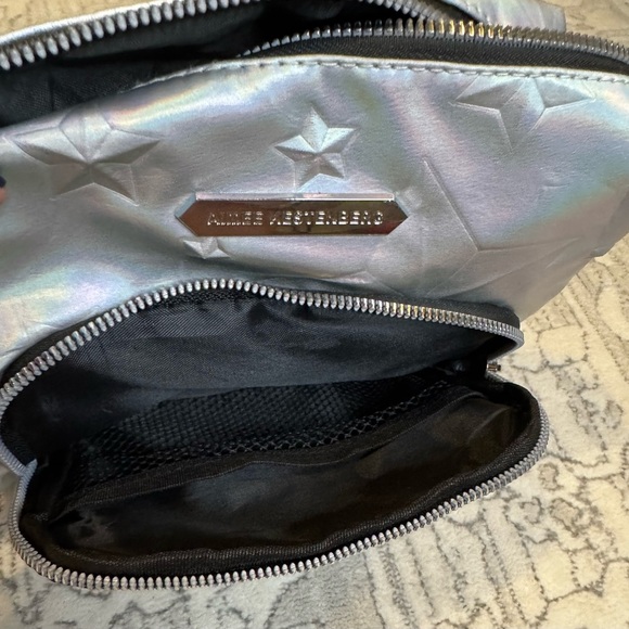 Aimee Kestenberg Quilted Makeup Bag silver with stars - Picture 5 of 8